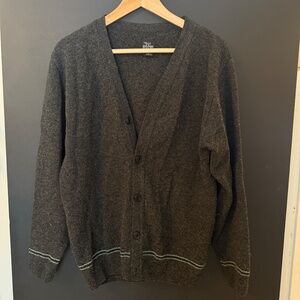 Lochaven Slytherin Slytherin Cardigan 100% Wool Hogwarts House Sweater Scotland